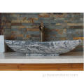 ジュパラナ多色灰色の花崗岩の船のシンク
